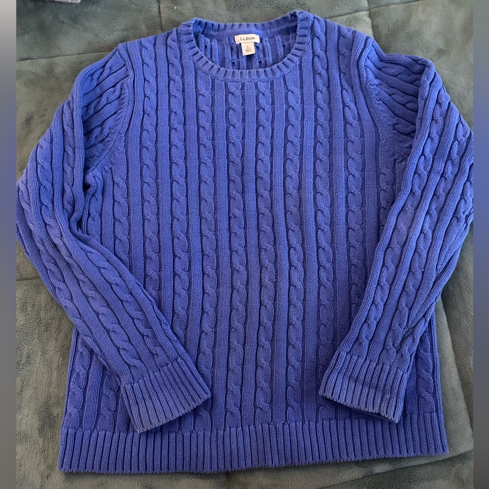 LL Bean sweater  royal blue size large